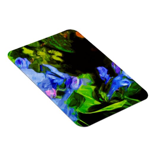 Magnet Flexible Virginia Bluebell Fleur sauvage impressionniste (Côté Droit)