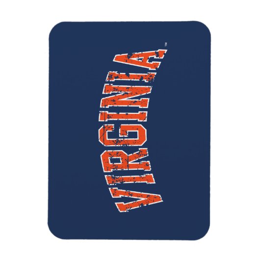 Magnet Flexible Virginia Wordmark désorganisé (Vertical)