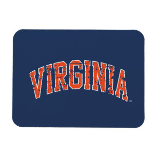 Magnet Flexible Virginia Wordmark en détresse