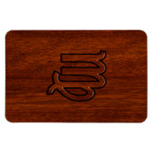 Magnet Flexible Virgo Connexion en bois de style acajou (Horizontal)