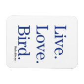 Magnet Flexible Vis. Amour. Oiseau. (Horizontal)