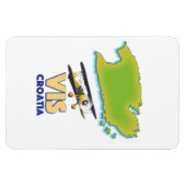 Magnet Flexible Vis carte Croatie (Horizontal)