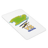 Magnet Flexible Vis carte Croatie (Côté Droit)