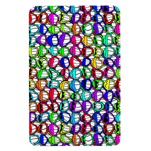 Magnet Flexible Visages souriants cool (Vertical)