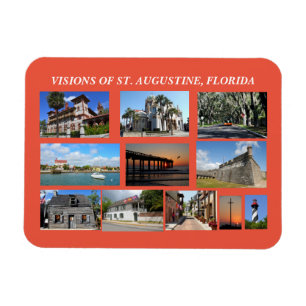 Magnet Flexible Visions de l'historique Saint Augustin, Floride