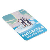 Magnet Flexible Visitez l'affiche de voyage Antarctica Vintage (Côté Droit)