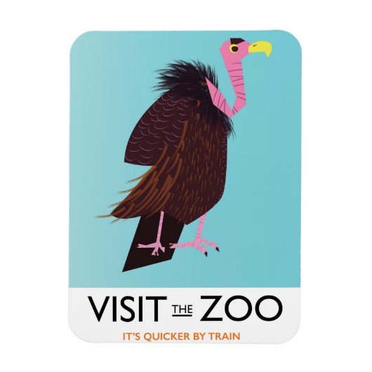 Magnet Flexible Visitez le zoo (Vertical)