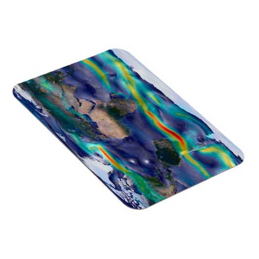 Magnet Flexible Visualisation Des Vents Mondiaux. (Côté Droit)