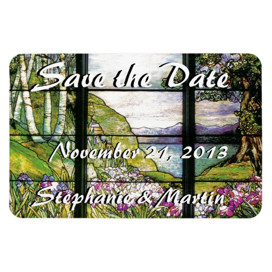 Magnet Flexible Vitrail Enregistrer l'aimant de date (Horizontal)