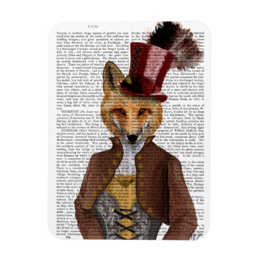 Magnet Flexible Vivienne Steampunk Fox (Vertical)