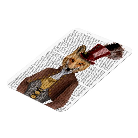 Magnet Flexible Vivienne Steampunk Fox (Côté Gauche)