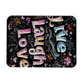 Magnet Flexible Vivre, aimer et rire (Horizontal)