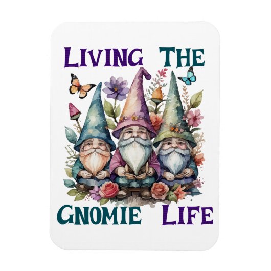 Magnet Flexible Vivre la vie de gnome (Vertical)