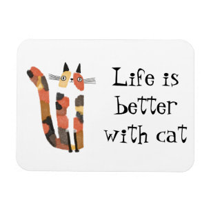 Magnet Flexible Vivre mieux avec le chat