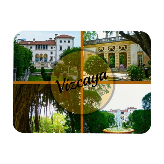 Magnet Flexible Vizcaya Museum and Botanical Garden Miami Floride (Horizontal)