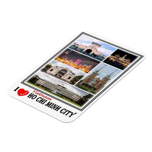 Magnet Flexible VN Vietnam - Ho Chi Minh Ville Saigon - (Côté Gauche)