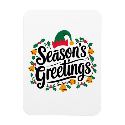 Magnet Flexible Vœux de Noël (Vertical)