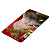 Magnet Flexible Voeux de Noël éléphant (Côté Gauche)
