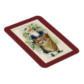 Magnet Flexible Voeux de Noël Vintage Père Noël (Côté Droit)