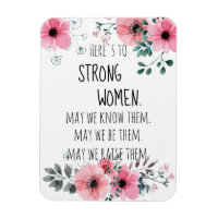 Voici une citation de femmes fortes Aquarelle Flor