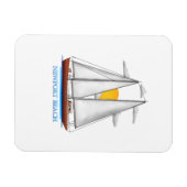 Magnet Flexible Voile nautique côtière de Newport Beach (Horizontal)