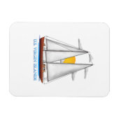Magnet Flexible Voile nautique côtière des îles Vierges américaine (Horizontal)