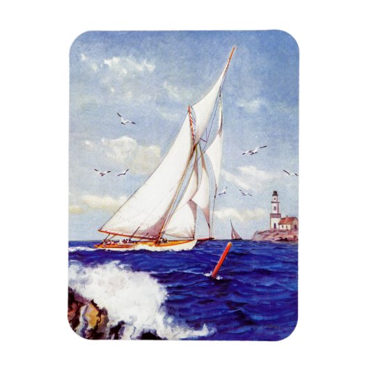 Magnet Flexible Voile Par Le Phare par Albert B. Marks (Vertical)