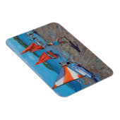 Magnet Flexible Voiles rouges et blanches Abersoch (Côté Droit)