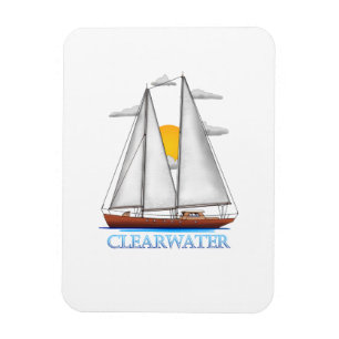 Magnet Flexible Voilier nautique du littoral Clearwater
