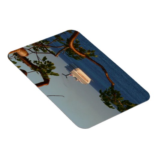 Magnet Flexible Voilier vers le coucher du soleil I Vacances de cr (Côté Droit)