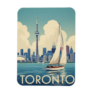 Magnet Flexible Voilier vintage à Toronto Canada Voyage