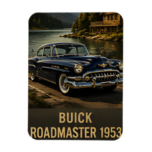 Magnet Flexible Voiture américaine vintage Buick Roadmaster 1953