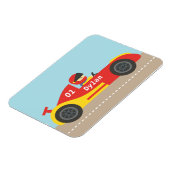 Magnet Flexible Voiture de course mignonne pour garçons (Côté Gauche)