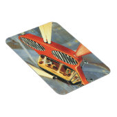Magnet Flexible Voiture futuriste de science-fiction vintage (Côté Droit)