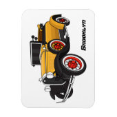 Magnet Flexible Voiture jaune classique 1931 (Vertical)