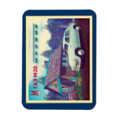 Magnet Flexible Voiture Russe Et Dacha (Vertical)