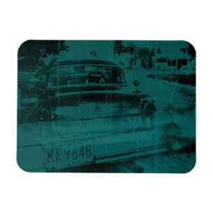 Magnet Flexible Voiture verte abstraite