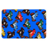 Magnet Flexible Voitures de course vintages (Horizontal)