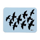 Magnet Flexible Vol de pigeons (Horizontal)