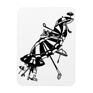 Magnet Flexible vol Parasols parapluies Illustration de l'art de l