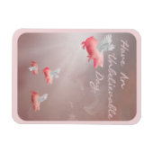 Magnet Flexible Voler des porcs jour incroyable (Horizontal)