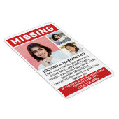 Magnet Flexible VOS Photos & Texte "MANQUANT" (Côté Droit)