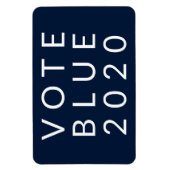 Magnet Flexible Vote Blue 2020 Biden Harris USA Simple Minimal (Vertical)