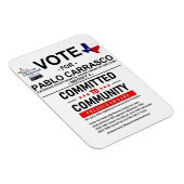 Magnet Flexible Vote pour Pablo Carrasco (Côté Droit)