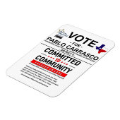 Magnet Flexible Vote pour Pablo Carrasco (Côté Gauche)