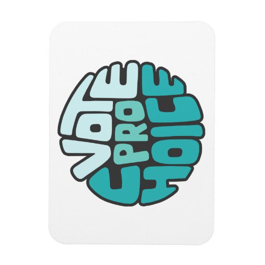 Magnet Flexible Vote Pro Choix Art De Mot (Vertical)