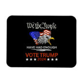 Magnet Flexible VOTE Pro-Républicain TRUMP 2024 Nous le peuple avo (Horizontal)