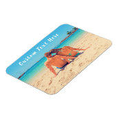 Magnet Flexible Votre cadeau d'aimant photo avec nom de texte pers (Côté Gauche)