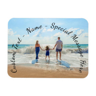 Magnet Flexible Votre cadeau d'aimant photo avec texte personnalis