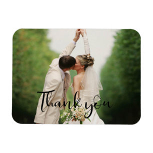 Magnet Flexible Votre Merci photo de jour de mariage